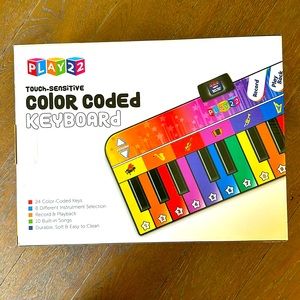 Play 22 Color Coded Keyboard Playmat